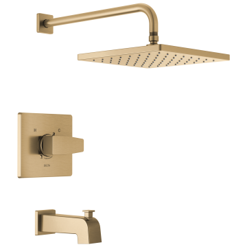 Trim, Brazo, Regadera y Salida de Tina Modern Champange Bronze