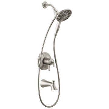 Trim, Brazo, Tina y Regadera In2ition® Two-in-One Kayra Stainless