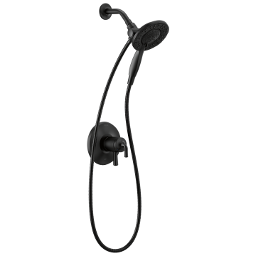 Trim, Brazo y Regadera In2ition® Two-in-One Kayra Negro