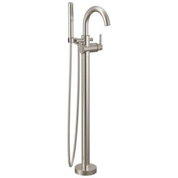 Grifería Tina Montaje al Suelo con Ducha de Mano Stainless